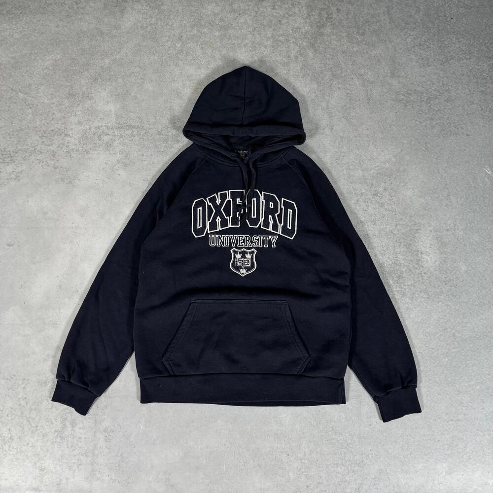 Oxford University Hoodie Pullover Navy - Size: M